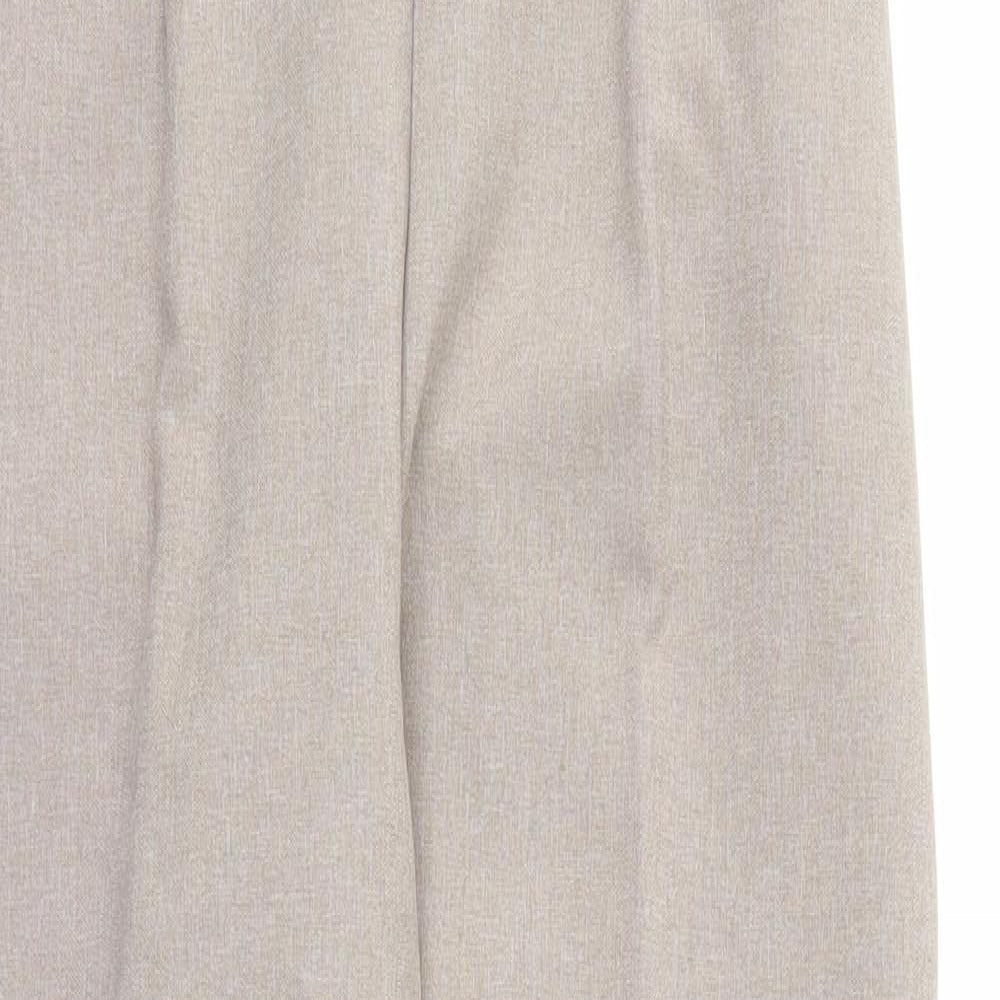 Womens UK Size 12 Preworn Regular Fit  Brown Trousers
