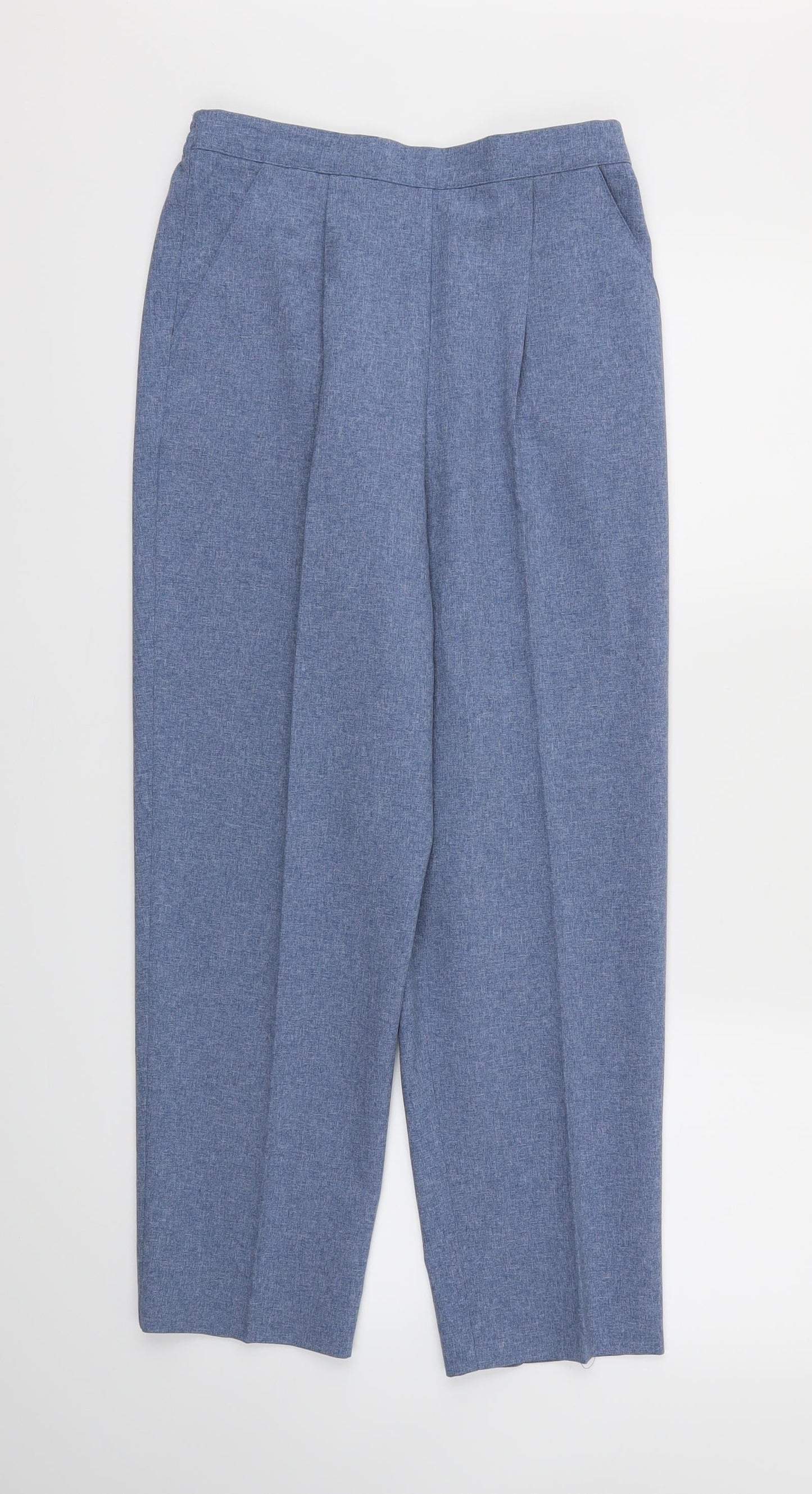 Classics Womens Blue   Trousers  Size 12 L26 in - Stretch waistband