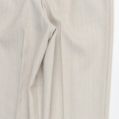 M&S Womens Beige   Trousers  Size 10 L26 in - Stretch waistband