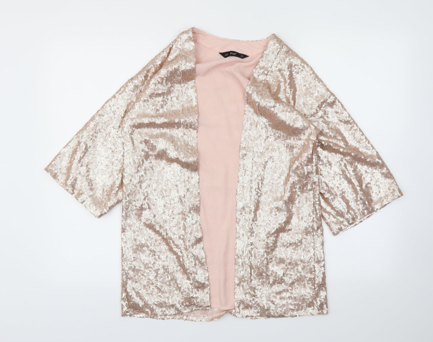 F&F Womens Gold   Jacket Blazer Size 6