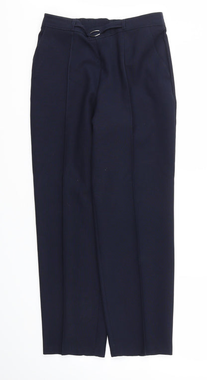 Womens UK Size 10 M&S Regular Fit  Blue Trousers