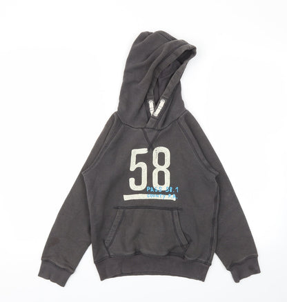 Additional front view of LOGG boys’ grey jumper, size 7-8, years