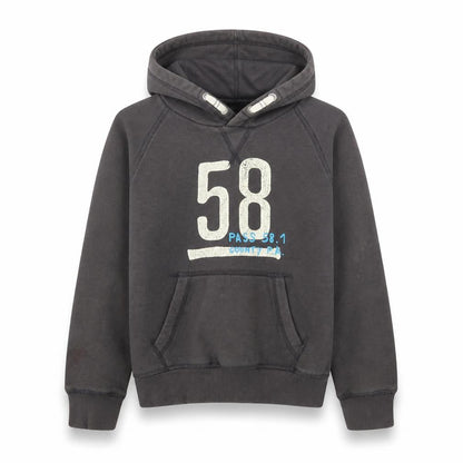 Front view of LOGG boys’ grey jumper, size 7-8, years
