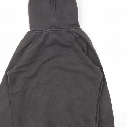 Brand and care label for LOGG boys’ grey jumper, size 7-8, years