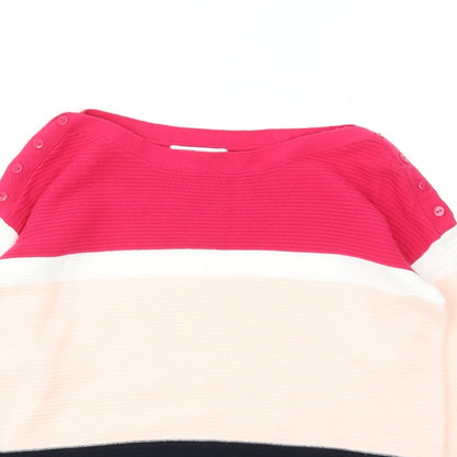 Debenhams Womens Multicoloured Striped  Pullover Jumper Size 8