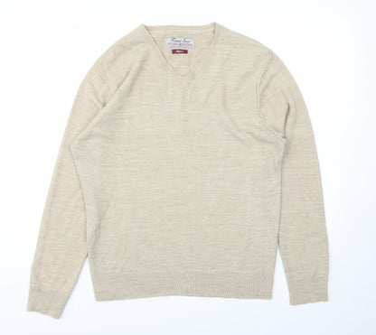 Twisted Soul Mens Beige   Pullover Sweatshirt Size M