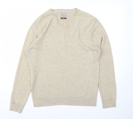 Twisted Soul Mens Beige   Pullover Sweatshirt Size M