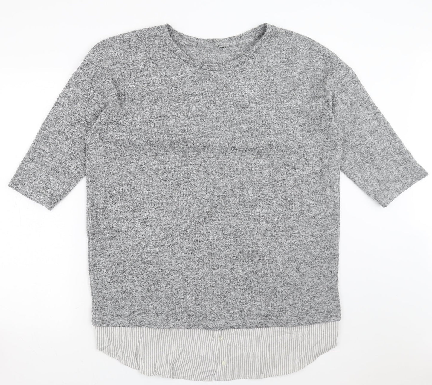 Sainsburys  Womens Grey   Pullover Jumper Size 16  - Under Shirt detail