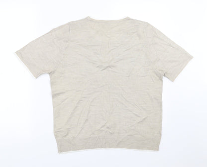 Marks & Spencer Womens Beige   Pullover Jumper Size 12