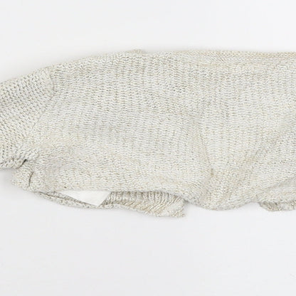 H&M Girls Beige   Shrug Jumper Size 2-3 Years