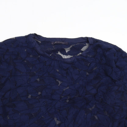 Womens UK Size 14 Marks and Spencer Blue Pullover Jumper