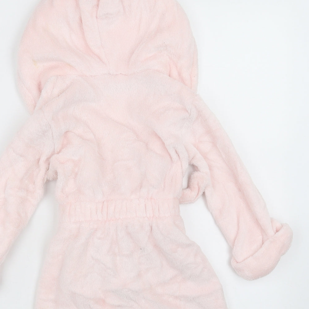 BabyGap Girls Pink Solid Fleece Top Robe Size 2 Years