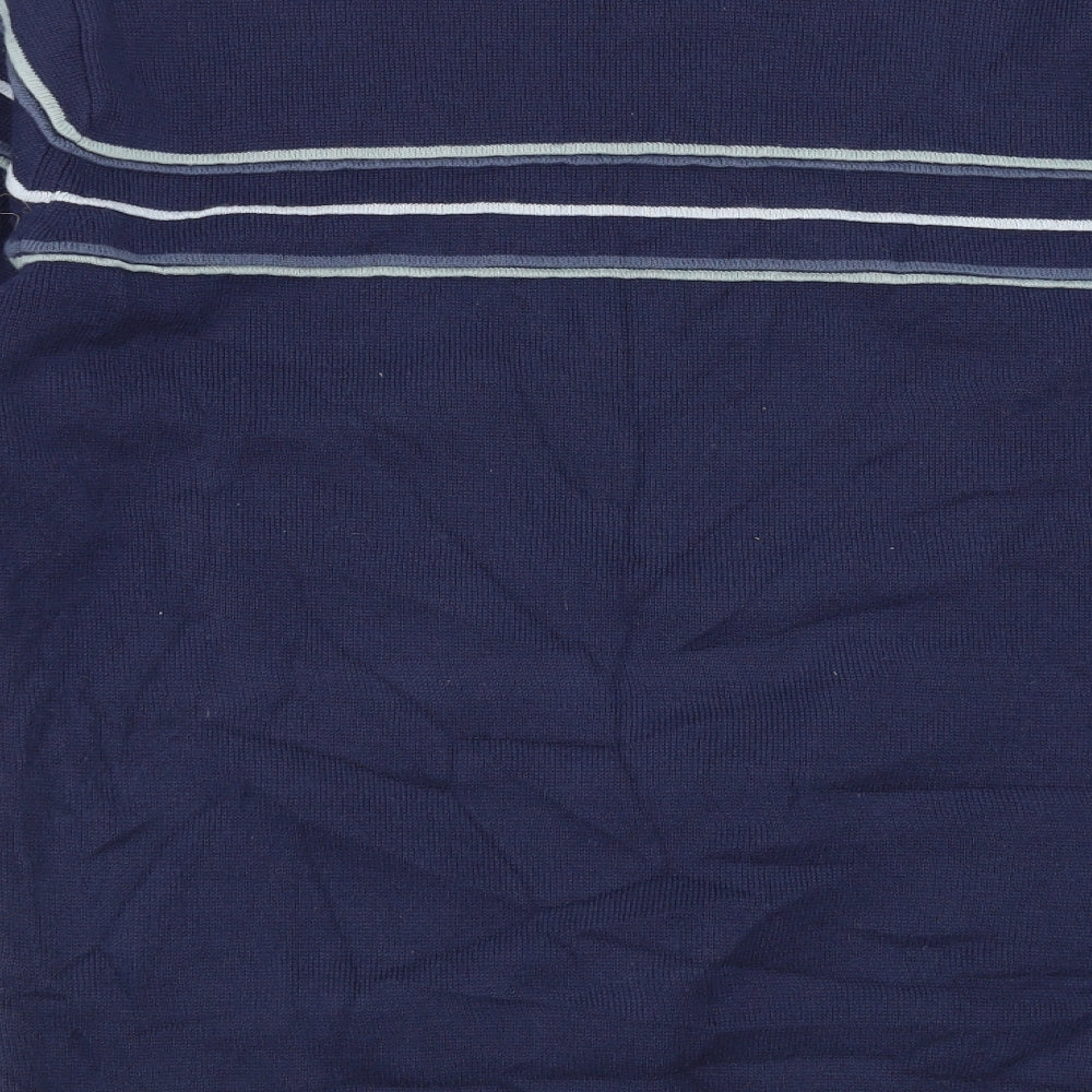 Refined Style Labs Mens Blue   Pullover Jumper Size L  - Stripe design