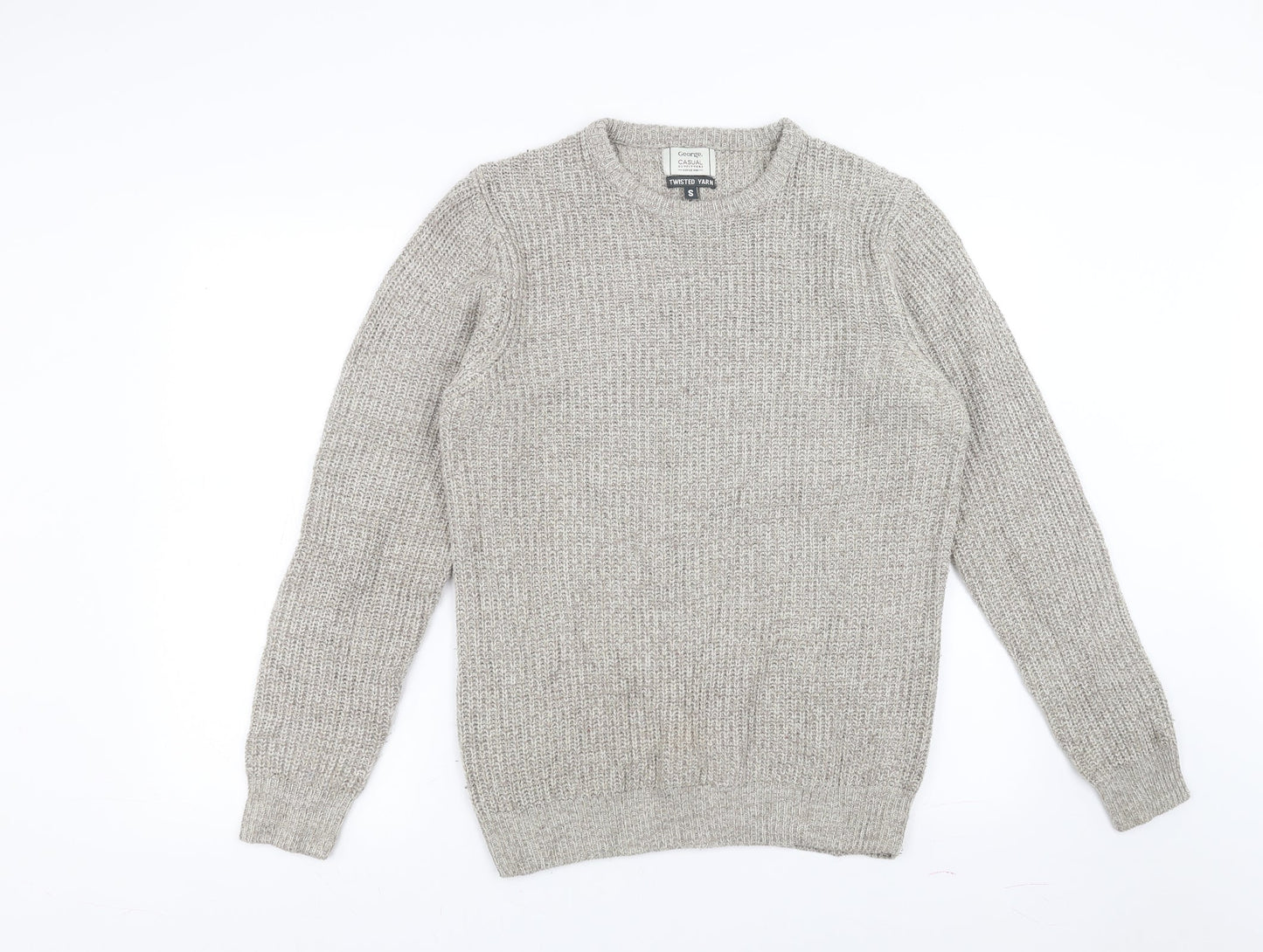 George Mens Beige   Pullover Jumper Size S