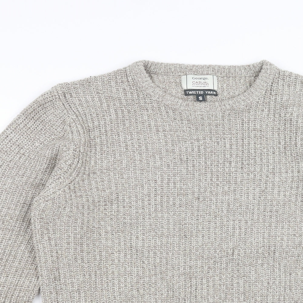 George Mens Beige   Pullover Jumper Size S