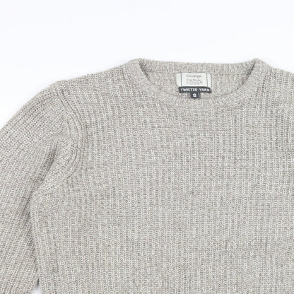 George Mens Beige   Pullover Jumper Size S