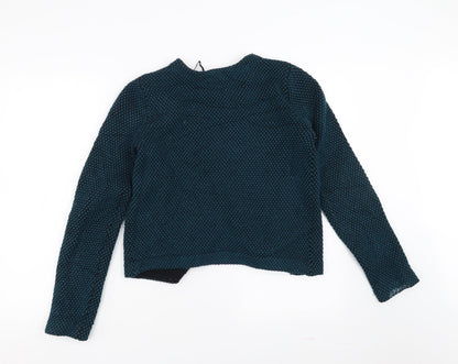 ASOS Womens Green Geometric  Cardigan Jumper Size S