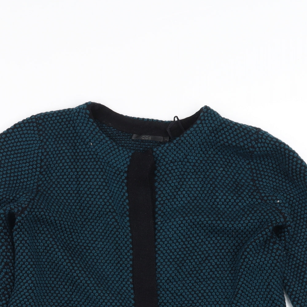 ASOS Womens Green Geometric  Cardigan Jumper Size S