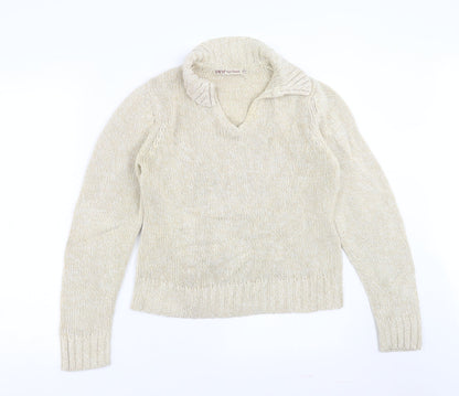EWM Womens Beige   Pullover Jumper Size S
