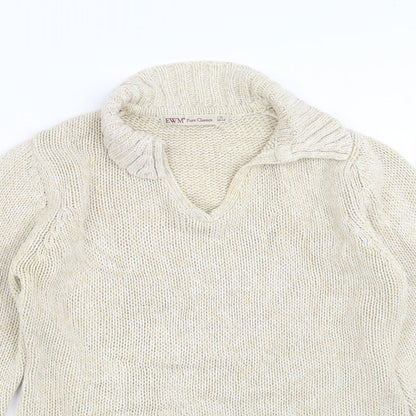 EWM Womens Beige   Pullover Jumper Size S