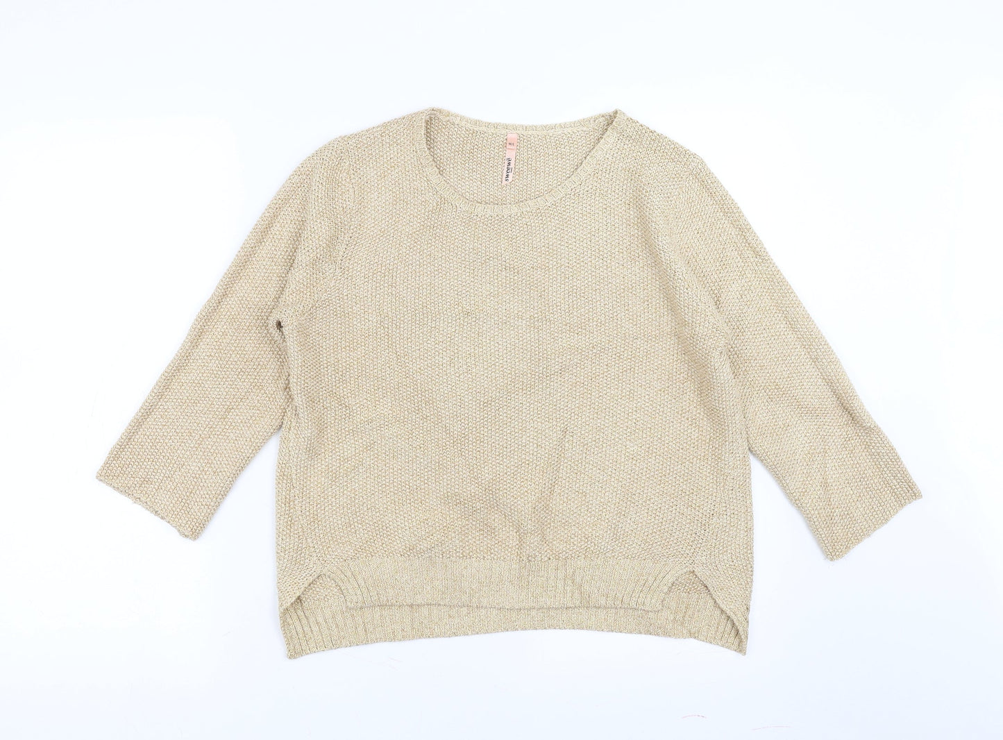 SWEEWE Womens Gold   Pullover Jumper Size M