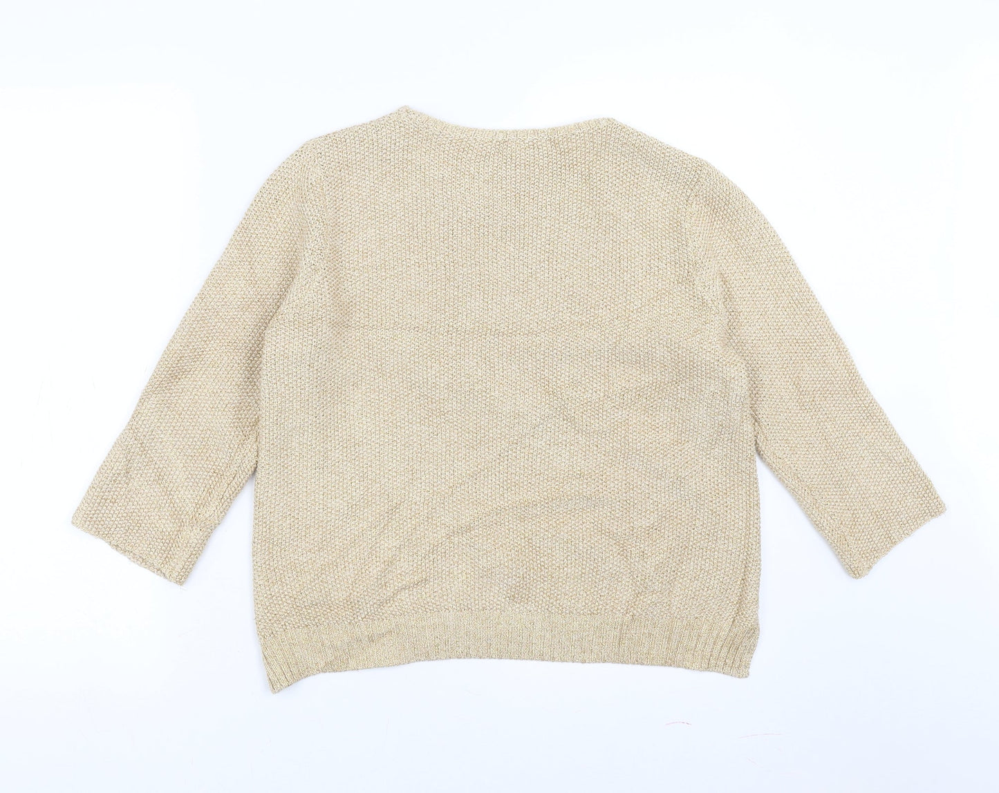 SWEEWE Womens Gold   Pullover Jumper Size M