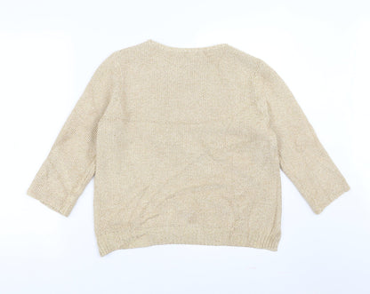 SWEEWE Womens Gold   Pullover Jumper Size M