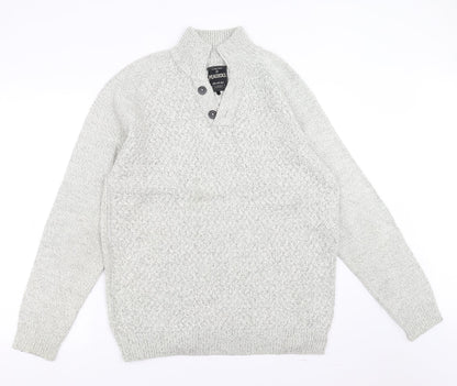 Peacocks Mens Grey   Pullover Jumper Size L