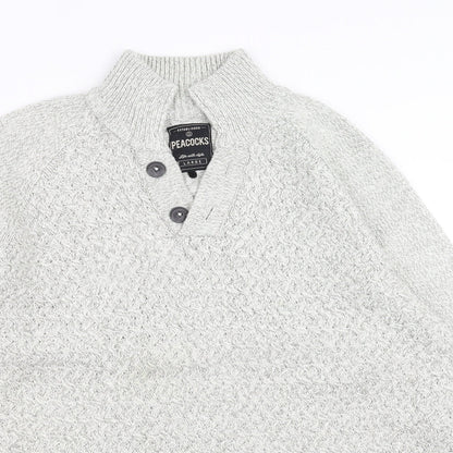 Peacocks Mens Grey   Pullover Jumper Size L