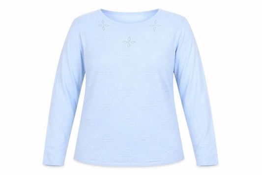 Preworn Womens Blue Geometric  Pullover Jumper Size 2XL