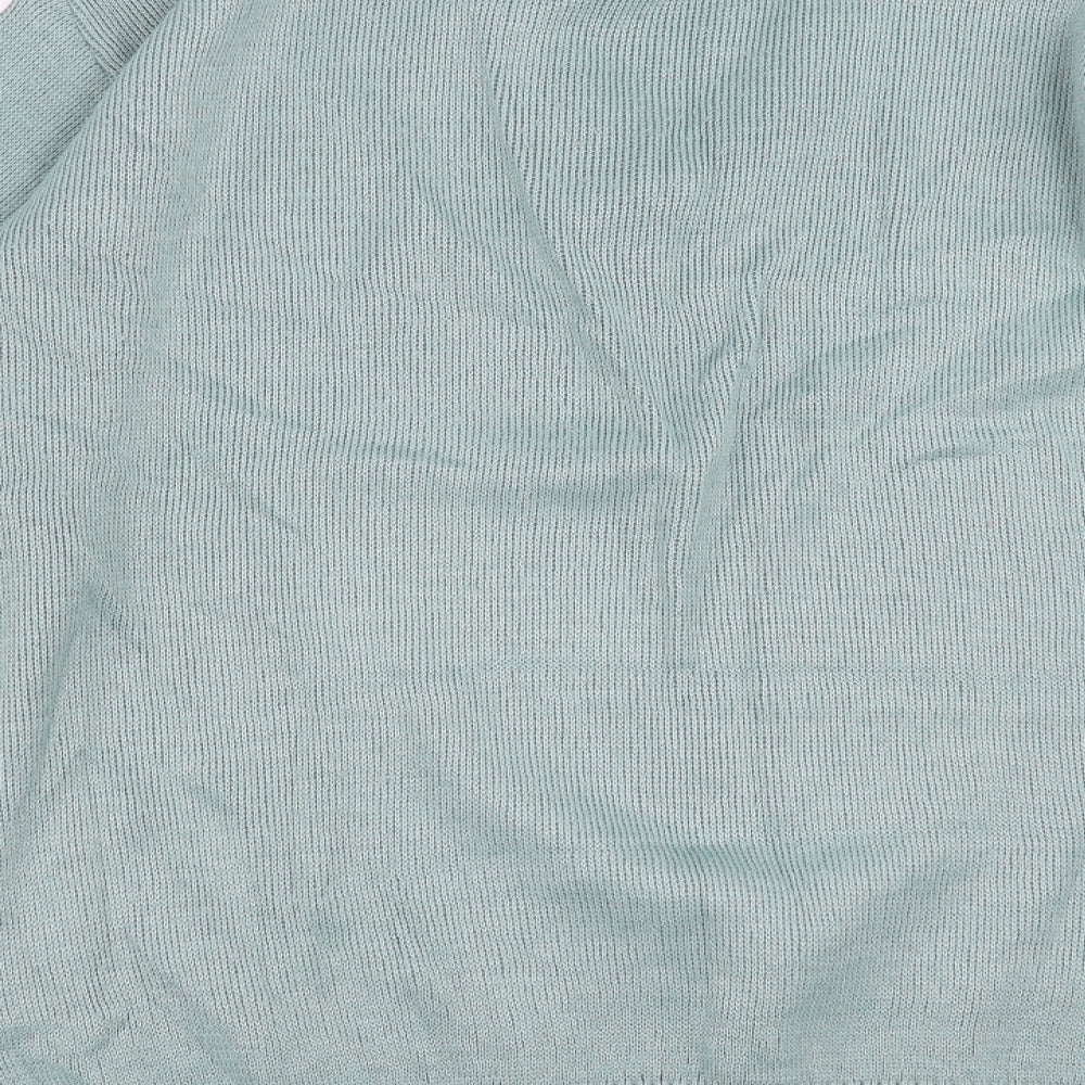 GREENWOODS Mens Green Geometric  Pullover Jumper Size L