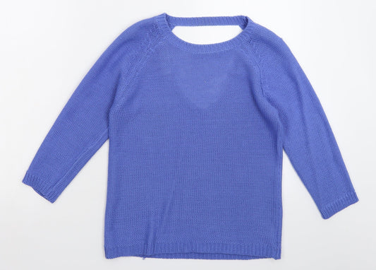 Preworn Womens Blue  Knit Pullover Jumper Size M