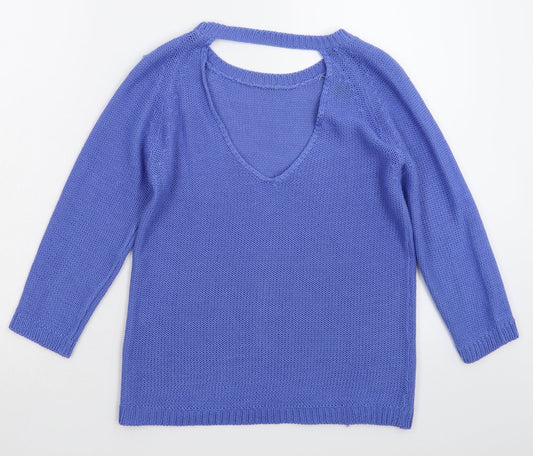 Preworn Womens Blue  Knit Pullover Jumper Size M
