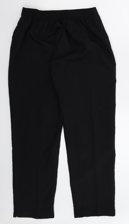 Womens UK Size 18 Preworn Regular Fit  Black Trousers
