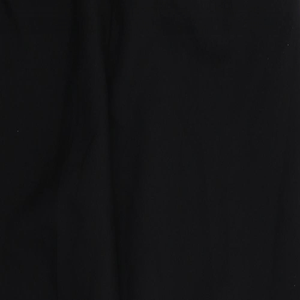 Womens UK Size 18 Preworn Regular Fit  Black Trousers