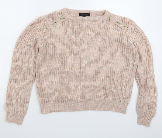 Atmosphere Womens Beige  Knit Pullover Jumper Size 12