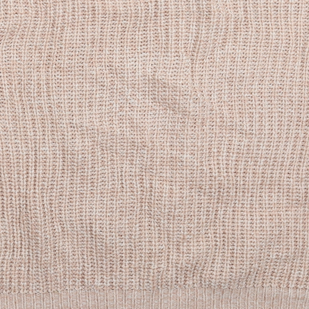 Brand and care label for Atmosphere women’s beige knit jumper, size UK 12