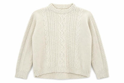 Preworn Womens White  Knit Pullover Jumper Size 20