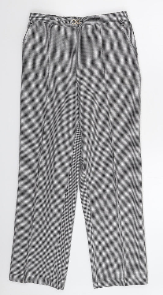 Womens UK Size 10 Damart Regular Fit  Multicoloured Trousers