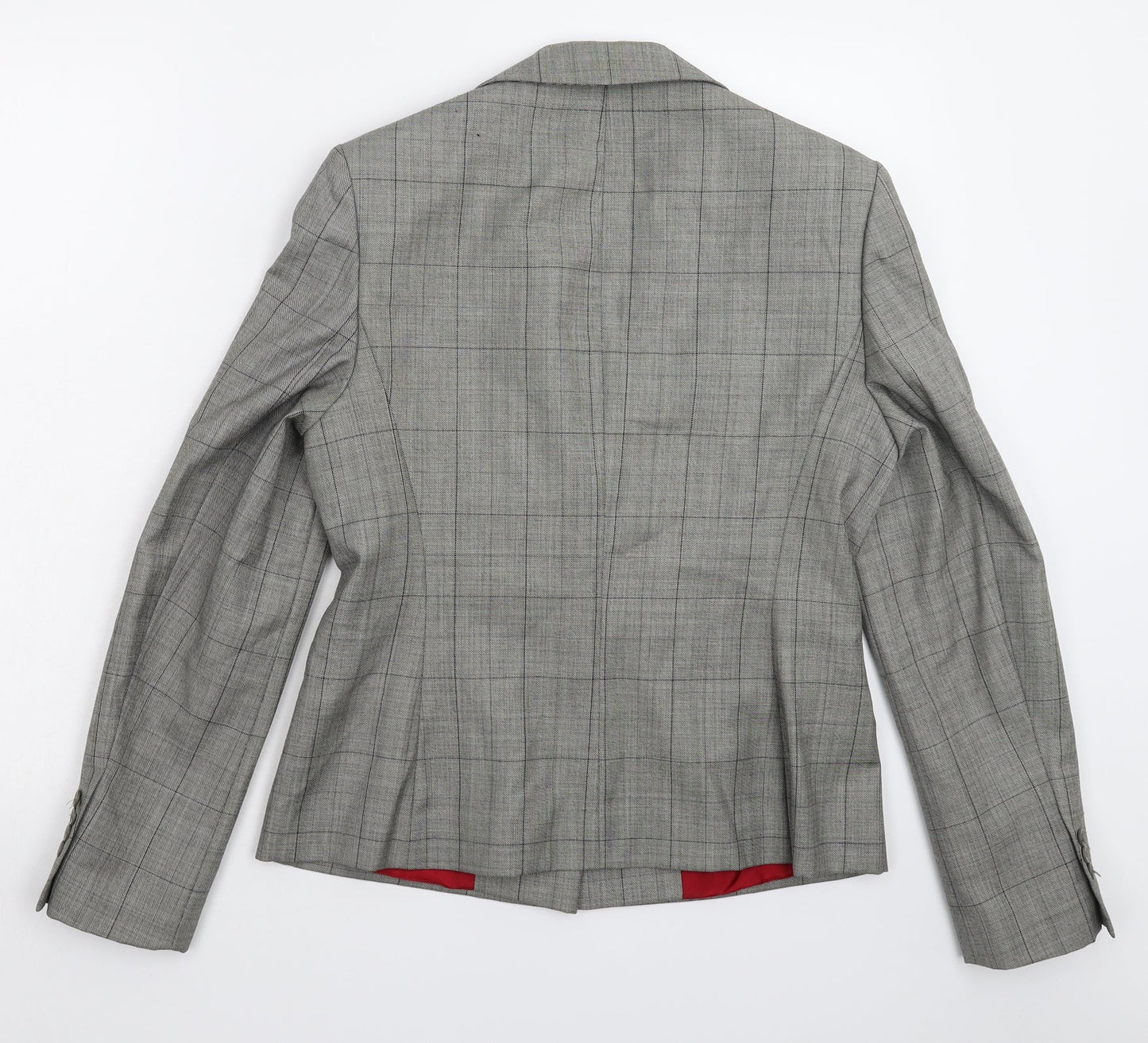 Womens UK Size 10 Preworn Regular Grey Suit Jacket