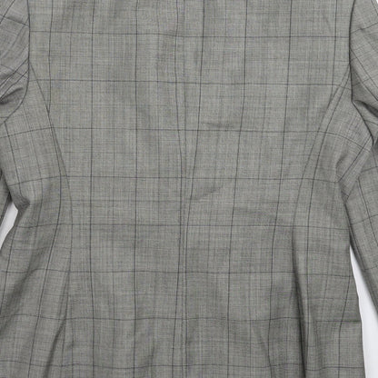 Womens UK Size 10 Preworn Regular Grey Suit Jacket