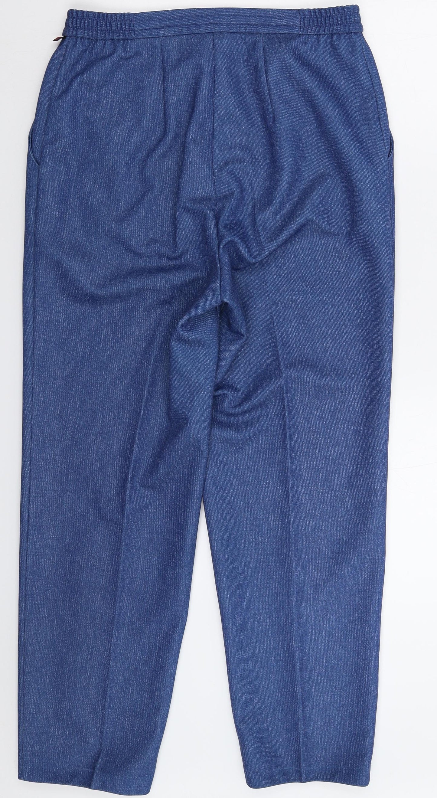 Womens UK Size 30 in Preworn Slim Fit  Blue Trousers