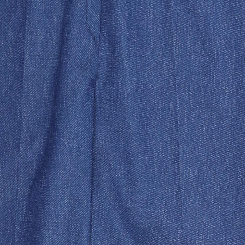 Womens UK Size 30 in Preworn Slim Fit  Blue Trousers