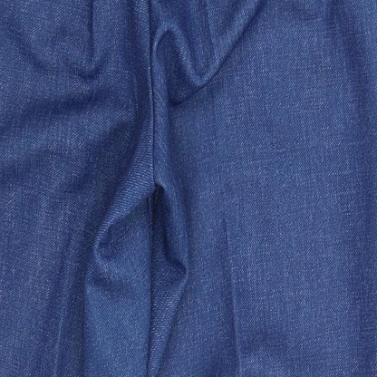 Womens UK Size 30 in Preworn Slim Fit  Blue Trousers