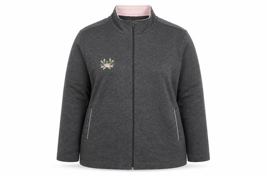 Damart Womens Grey Floral  Jacket  Size 20