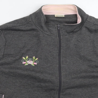 Damart Womens Grey Floral  Jacket  Size 20