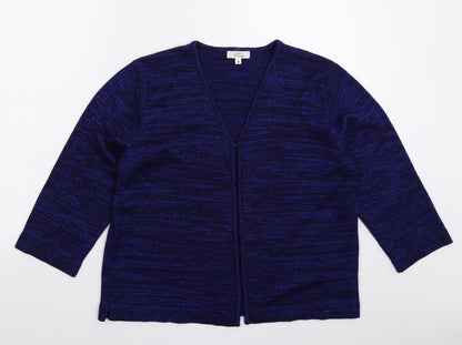 Luxury Knitwear Womens Blue  Knit Cardigan Jumper Size M