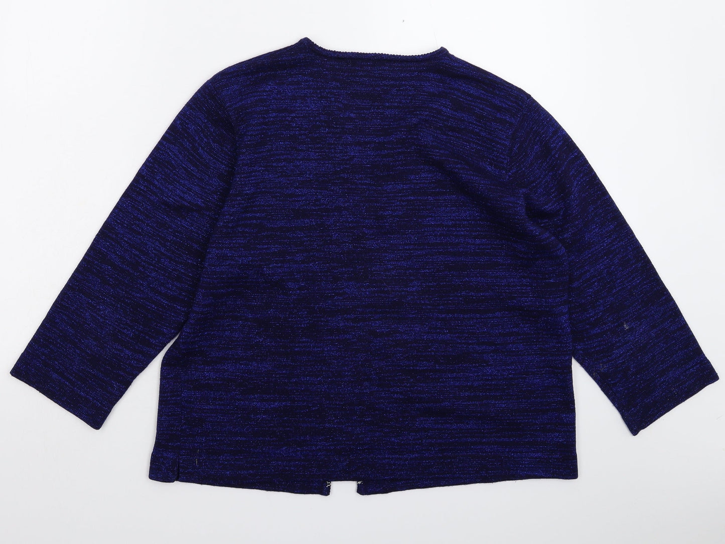 Luxury Knitwear Womens Blue  Knit Cardigan Jumper Size M