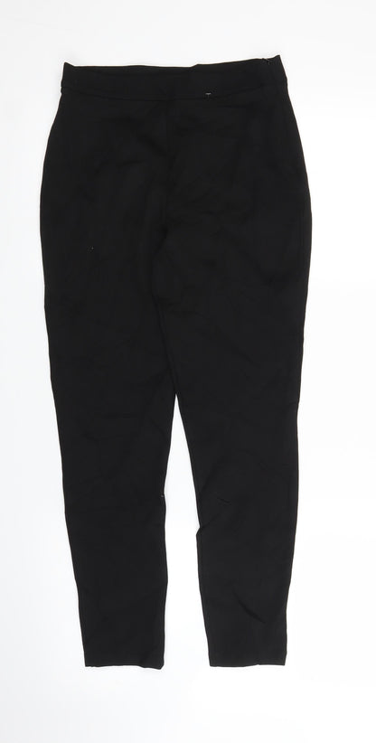 M&S Girls Black   Carrot Trousers Size 11 Years