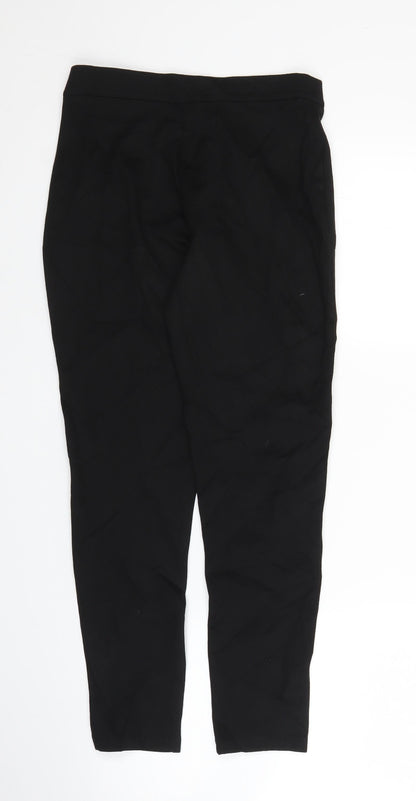 M&S Girls Black   Carrot Trousers Size 11 Years